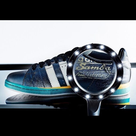 RAF SIMONS Adidas Samba Stan Smith Mashup Collab Black Sneaker SZ M 7 / EU 40 - Picture 15 of 16